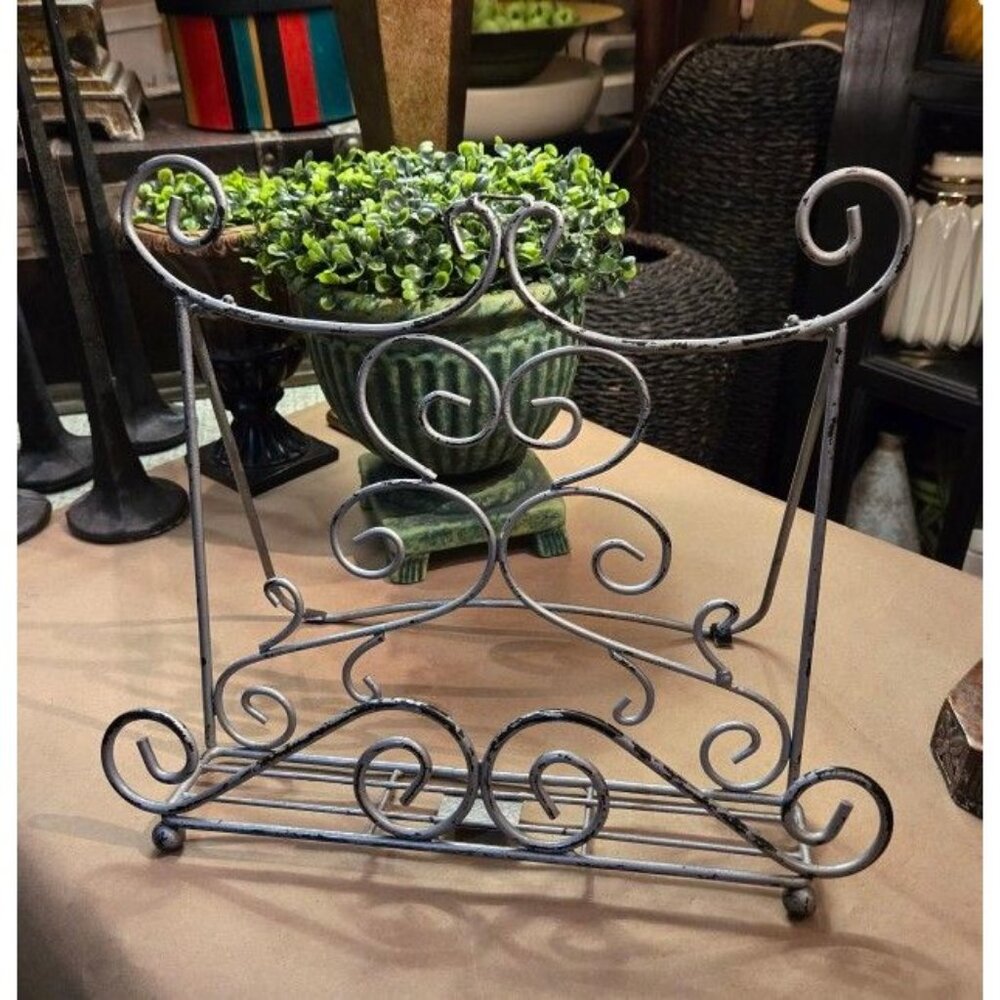 Paula Dean,  Book Easel Black & Gray Chippy Finish